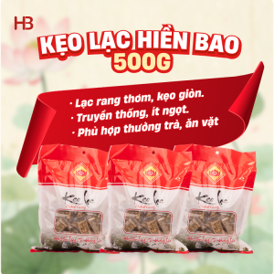 Kẹo lạc Hiền Bao 500g chính hãng đặc sản Đường Lâm